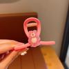 Tiktok mesmo estilo online celebridade menina grampo de cabelo crianças não machucam cabelo desenho animado urso fofo princesa rabo de cavalo grampo de cabelo