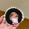 Lazo para el pelo de gato con estampado de cuadros dulces y mariposa, con encaje, para coleta, estilo Ins, lindo accesorio para el pelo de chica estudiante