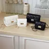 Bolso de Cadena Acolchado Estilo Chanel para Mujer 2025 Nuevo Versátil Bolso Cruzado Mini Chic Versión Coreana Bolso Cuadrado Pequeño Simple