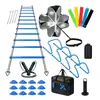 Conjunto de escada de agilidade personalizado, equipamento de treinamento de futebol, cones marcadores, corda de pular, guarda-chuva de resistência, obstáculos, escada de argolas