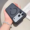Funda de teléfono magnética a prueba de golpes con acabado mate más vendida en el extranjero para Apple 16ProMax, admite envío transfronterizo