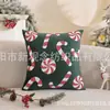 Funda de almohada navideña de fabricante con aplicación 3D Decoración de fiesta Funda de almohada Regalo Funda para cojín de sofá Comercio exterior al por mayor