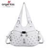 AngelKiss Bolso de Hombro Casual para Mujer Nuevo Estilo Europeo y Americano Bolso Cruzado Tie-Dye de Moda Bolso Tote Portátil Venta al por Mayor