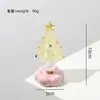 Árbol de Navidad de vidrio giratorio transfronterizo de Zibo, una artesanía de vidrio giratoria, venta al por mayor para decoraciones de escritorio creativas