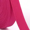 Banda Elástica de Color de 2.5cm Alta Elasticidad Borde Cerrado Banda Elástica Ancha Banda Elástica de Goma Plana Accesorios para Ropa Zapatos Pantalones Banda Elástica
