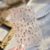 Adesivos de Unha Dourados Folha de Ouro Tendência Retro Adesivos de Unha Novo Estilo Chinês Peixe Dourado Flores Adesivos Materiais de Decoração Unhas Postiças