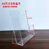 Soporte de Exhibición de Folletos Pequeño de Cristal Acrílico Transparente para Oficina Estante de Almacenamiento de Documentos Materiales para Folletos Venta Directa de Fábrica