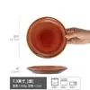 Pratos de Louça Bonitos Retro de Luxo Leve, Pratos de Jantar de Cerâmica Domésticos, Pratos de Bife Estilo Ocidental, Pratos Redondos para Massa, Pratos de Exibição para Atacado