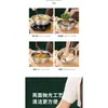 Bacia de aço inoxidável para lavar vegetais, de grau alimentício, conjunto doméstico de 6 peças para amassar massa e bater ovos, bacia grande, bacia de sopa comercial extra-grossa, cor sólida pintada à mão