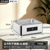 Fogão de Buffet em Aço Inoxidável, Fogão Elétrico para Pratos Quentes de Cantina, Panela Térmica Transparente com Tampa Articulada, Fogão de Aquecimento para Café da Manhã de Hotel