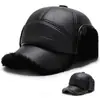 Chapéus Masculinos para Meia-Idade e Idosos, Chapéus Quentes de Algodão para Outono e Inverno para Pais e Idosos, Chapéus Casuais de Pai, Chapéus com Bico de Pato Proteção Auricular e à Prova de Frio de Inverno
