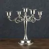 Portavelas Estilo Europeo para Sala de Estar en Casa, Lujo Ligero Tres Cabezas Creativo Boda Cinco Retro Romántico Portavelas Decoración para Cena a la Luz de Velas
