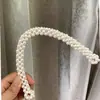 Cadena de cuentas de alambre de acero hecha a mano no se romperá cadena de cuentas no hilo de pescar cadena de bolsa de perlas no se pelará cuero cadena de bolsa de perlas