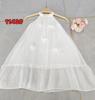 Vestido de Tirantes Blanco Liso Teñido Tie-Dye Estilo Étnico para Niños Vestido de Tirantes para Niñas Venta al por Mayor