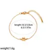 Pulseira de Aço Inoxidável 304 com Estampa de Patinha de Pet, Pingente Gravável Estilo Europeu e Americano, Pulseira Feminina Cor Dourada 18K, Joia que Não Desbota