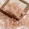 Tono Rosa Hada Vidrio Checo Estilo Retro Cuentas Geométricas Cuentas Sueltas Pulsera DIY Hecha a Mano Accesorios de Joyería
