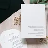 2026 Nuevas Invitaciones de Boda de Papel de Algodón Repujado Personalizadas Invitaciones de Boda Estilo Europeo Tarjeta de Votos Souvenir de Papel
