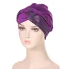 AliExpress novo chapéu de trança de seda brilhante multicolorido, chapéu turbante casual fashion, em estoque