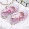 Zapatos de Princesa Congelada 2026 Otoño Nuevos Zapatos Individuales de Pedrería con Velcro y Lentejuelas para Niños, Tacón Bajo, Una Pieza Dropshipping