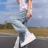 Venta al por mayor de fábrica Jeans para hombre Primavera Verano Delgados de Pierna Ancha Pantalones Travieso Guapo Calle Alta Americana Sueltos Pantalones Retro