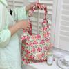Bolsa mensageiro pequena com flores frescas, bolsa retrô de lona para estudantes, nova bolsa de ombro estilo estrangeiro, atacado, tudo combinando