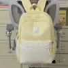 Mochila de moda de lunares estilo pastoral nueva, mochila escolar de gran capacidad para estudiantes, mochila linda de alta calidad