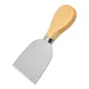 Acero Inoxidable Mango de Madera Cuchillo para Queso Set de Queso Cortador de Crema Cuchillo para Pizza Herramientas para Hornear Pastel