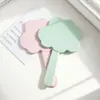 Espejo de mano con forma de nube para maquillaje, espejo portátil para retoques, logo personalizable, lindo mini espejo de bolsillo, espejo de plástico ecológico