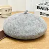 Boina para Mujer Otoño e Invierno Estilo Coreano Japonés Versátil Sombrero Cálido Retro Británico de Lana Artista Sombrero para Adultos Medianos Niños Boina