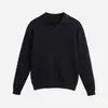 APO Roupa Masculina Exclusivo Transfronteiriço Estilo Old Money Suéter Masculino Solto Casual Manga Longa Gola Polo Malha Top