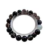 Pulseira de Cristal de Chá Natural Estilo Minimalista Obsidiana Design Personalizado Versátil Discreta Pulseira de Cristal para Mulheres Atacado