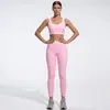 Novo Conjunto Esportivo de Roupas de Yoga Transfronteiriço para Mulheres, Conjunto de Duas Peças com Colete Esportivo de Fitness para o Verão, Roupas de Corrida e Fitness Amigáveis à Pele