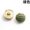 Tela con patrón de color botones metálicos cosidos a mano vestido camisero de mujer botones decorativos botones de algodón 12 mm