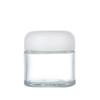 Tampa de pão preto creme facial frasco de vidro transparente creme noturno frasco de creme vidro à prova de luz sub-frasco frasco de cosméticos fábrica