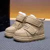 Botas de Nieve para Niños Invierno Nuevo Estilo Plus Terciopelo Engrosado Caña Alta Zapatos Grandes de Algodón para Niños Niñas Botas de Algodón Suela Suave Antideslizante Zapatos para Niños
