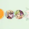 Insignias de Hojalata de Personajes de Anime Japonés, Merchandising Bidimensional, Decoraciones para Mochilas Escolares, Broches