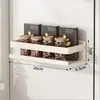 Estante de Almacenamiento Magnético sin Taladro para Cocina, Refrigerador, Lavadora, Estante de Pared para Especias, Estante para Almacenamiento de Papel Film para Uso en Refrigerador
