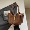 Bolsa Feminina Moda Retrô Lazer Comutador Bolsa de Mão Simples Bolsa Cesta de Legumes 2025 Nova Tendência Moda Bolsa Transversal