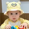 Chapéus de Bebê para Primavera e Outono, Estilo Fino, Chapéus de Sol com Proteção Solar para Bebês ao Sair, Chapéus de Pescador Infantis Fofos, Chapéus Bucket