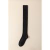 Calcetines hasta la rodilla estilo preppy JK uniforme otoño e invierno calcetines cálidos engrosados para mujer punto doble hilo grueso raya vertical medias de lana