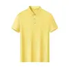 Camiseta POLO 200g Acetato Pérola Moída Fio 26 Mistura Algodão de Fibra Longa Duplamente Mercerizado Gola Camisa Bonded Sem Costura Bordado