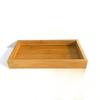 Organizador de Casa de Bambu Caixa de Armazenamento de Gaveta de Mesa Bandeja de Bambu para Restaurante Bandeja de Chá Bandeja de Churrasco para Hotel Bandeja de Pão e Frutas