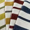 Tecido para Sofá Listrado Retrô Jacquard Chenille Almofada e Travesseiro Material Mistura Poliéster-Algodão Veludo Fornecimento Direto 480