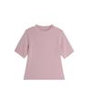 Pudding Haru Camiseta de Manga Curta para Meninas 2025 Nova Versátil Slim Cor Pura Infantil Camiseta Macia e Cerosa Amigável à Pele Top para Bebê