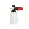 Pistola de Agua de Alta Presión Transparente Boca Roja Olla de Espuma Espumador Núcleo de Spray Desmontable y Reemplazable Herramienta para Lavado de Autos 1000ml