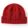 Cachemira 2026 Otoño/Invierno Nuevo Moda Unisex Versátil Simple Cálido Protección para Orejas Protección contra el Frío Gorro de Punto