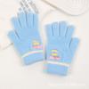 2025 Nuevos Guantes Bordados para Mujer Lindo Oso Sonriente de Dibujos Animados Otoño e Invierno Cálidos y a Prueba de Frío Agujas para Hombres y Mujeres