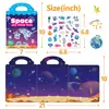 Livro de adesivos de gelatina transfronteiriços personalizados TPE silicone macio adesivos de gelatina para crianças educação infantil livro silencioso educativo adesivos de cena