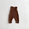 Mameluco de Bebé Estilo Coreano Traje de Otoño para Niños y Niñas, Overol de Punto Versátil para Lactantes y Niños Pequeños, Pantalones Largos de Lana Traje para Gatear
