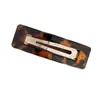 Presilha de Cabelo Leopard Print Retrô Outono e Inverno, Presilha Feminina para Mecha Lateral da Testa, Acessórios de Cabelo Elegantes e Versáteis